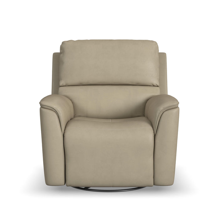 Henry - Power Swivel Gliding Recliner With Power Headrest, Lumbar, Heat & Massage