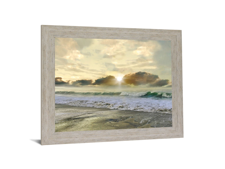 Sunlit Breakers - 28" x 34" Framed Wall Art