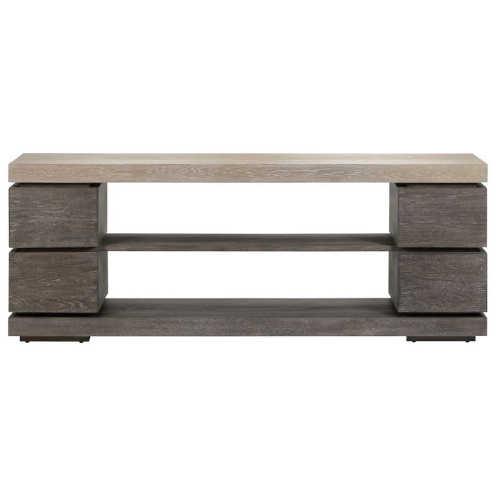 Piedmont - 84'' TV Console - Charcoal / Ash