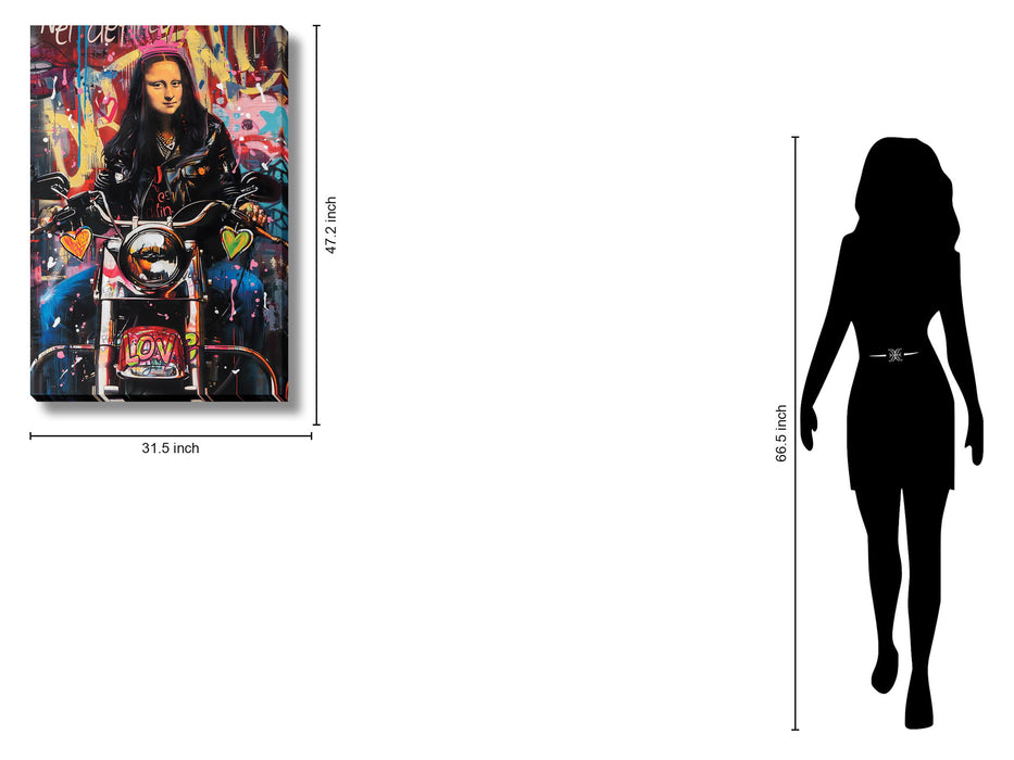 Graffiti Rider - 32" x 47" Framed Wall Art