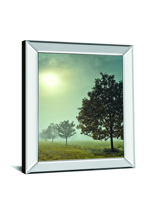 It's A New Day By Frank, A - Mirror Framed Print Wall Art - Green
