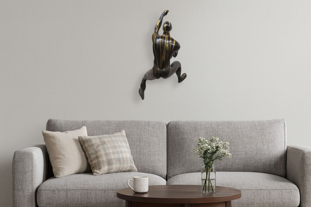 Midnight Stride - 6" x 11" Framed Wall Art