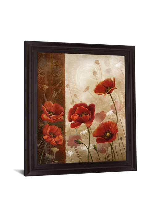 Crimson Solstice - 28" x 34" Framed Wall Art