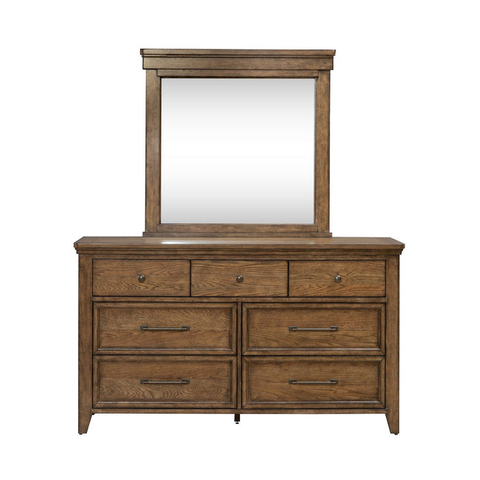 Carolina Park - Dresser & Mirror - Brown