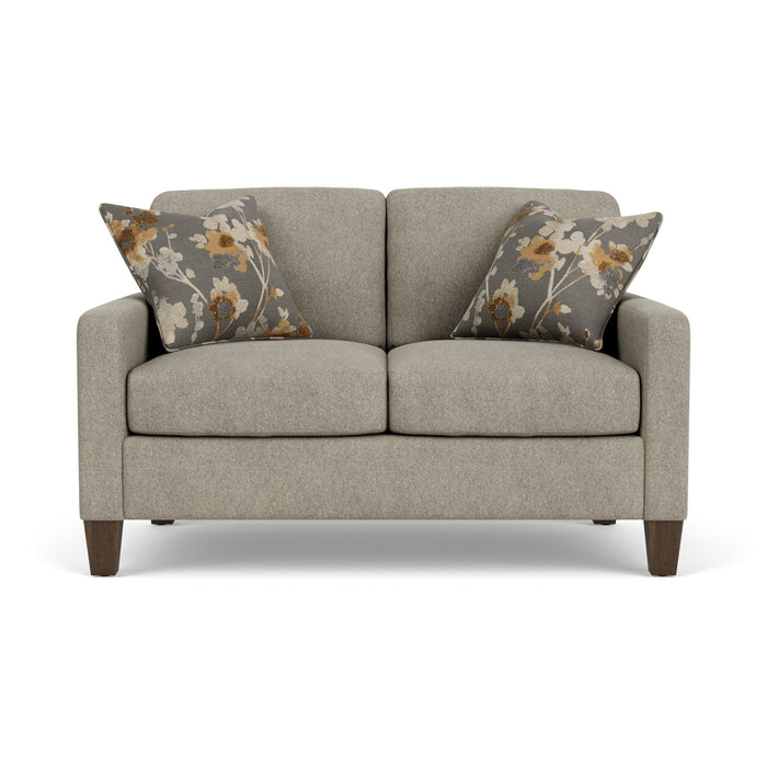 Moxy - Fabric Loveseat With Straight Track Arms