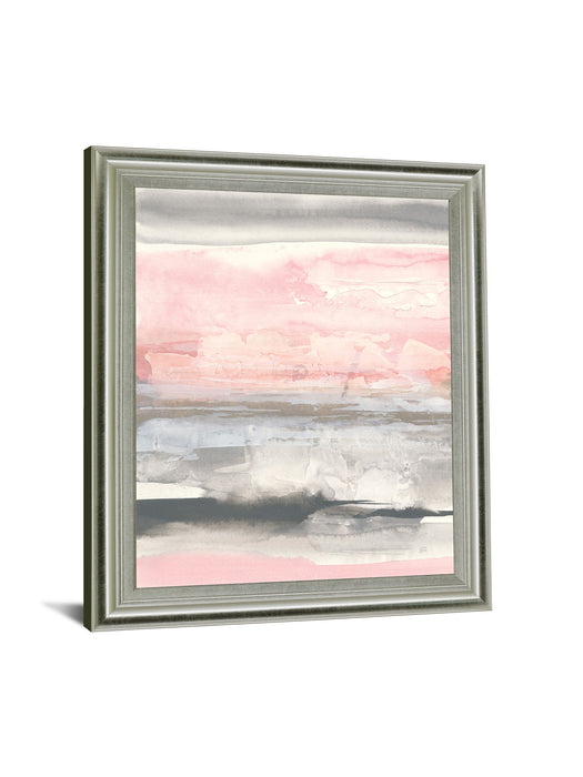 Blushed Horizon Mist - 28" x 34" Framed Wall Art