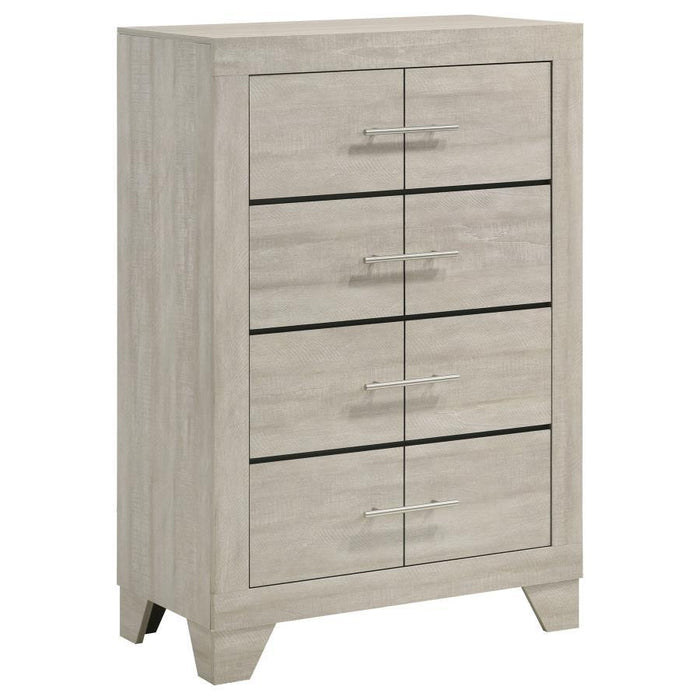Trenton - 4-Drawer Bedroom Chest Of Drawers - Rustic Cream