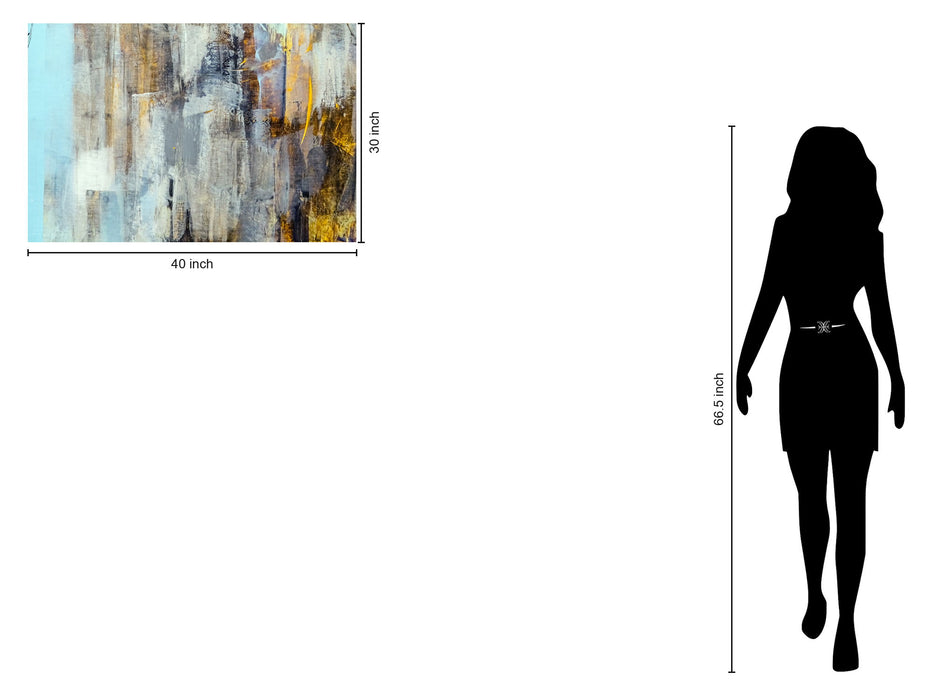 Gallery Wrapped Giclee on Canvas 30% Knife Texture - Dark Gray