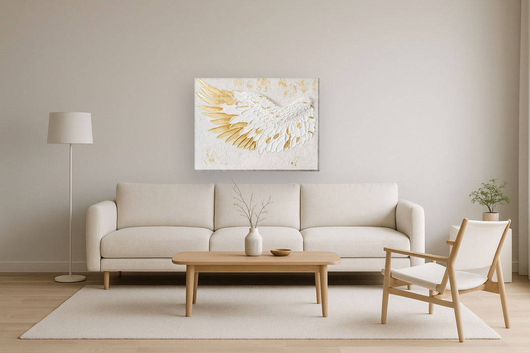 Gilded Uplift - 35" x 47" Framed Wall Art