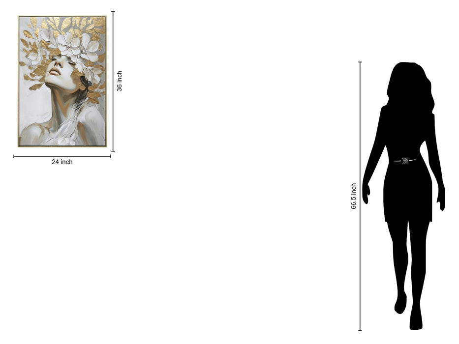 Golden Reverie - 24" x 36" Framed Wall Art