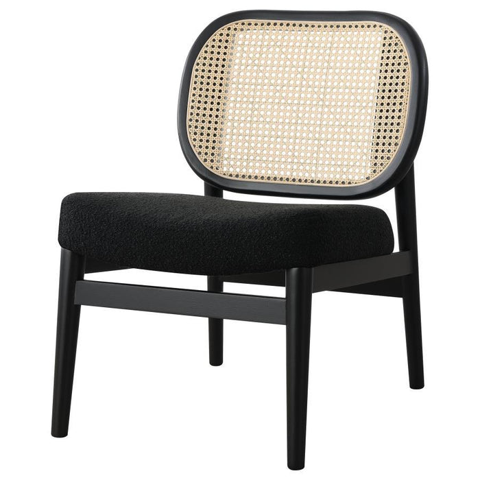 Rayo - Rattan Cane Back Accent Chair With Padded Seat