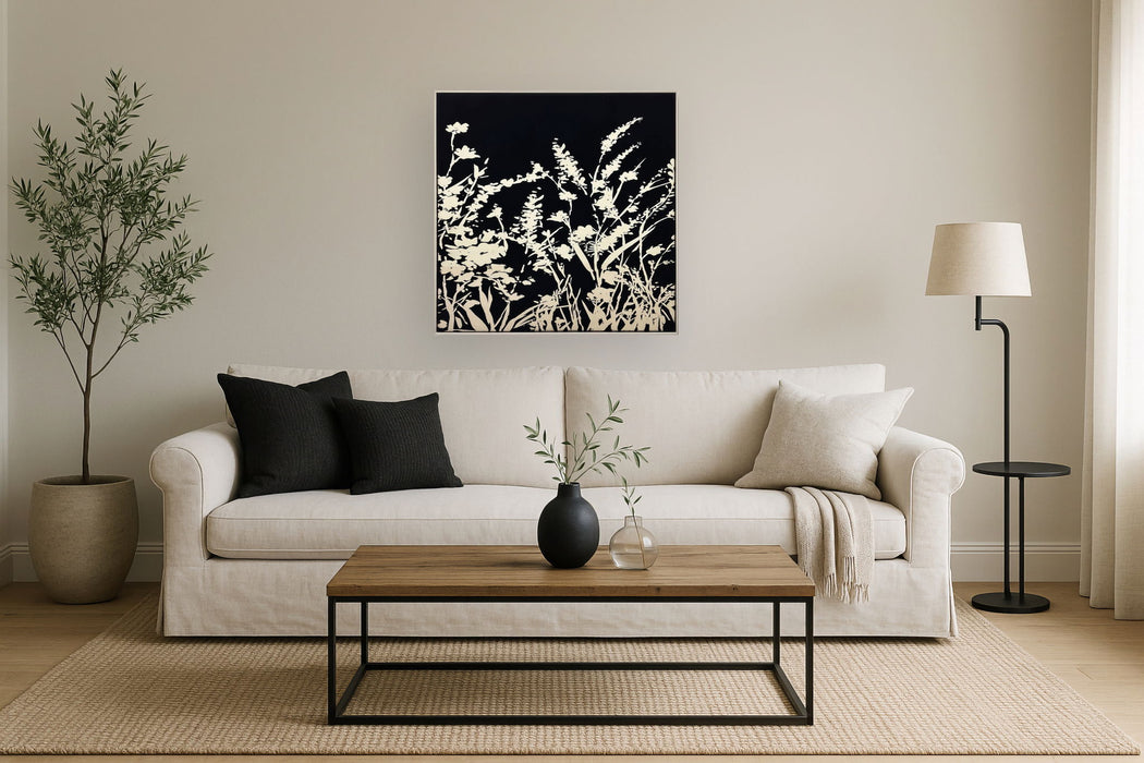 Shadowleaf Meadow - 32" x 32" Framed Wall Art