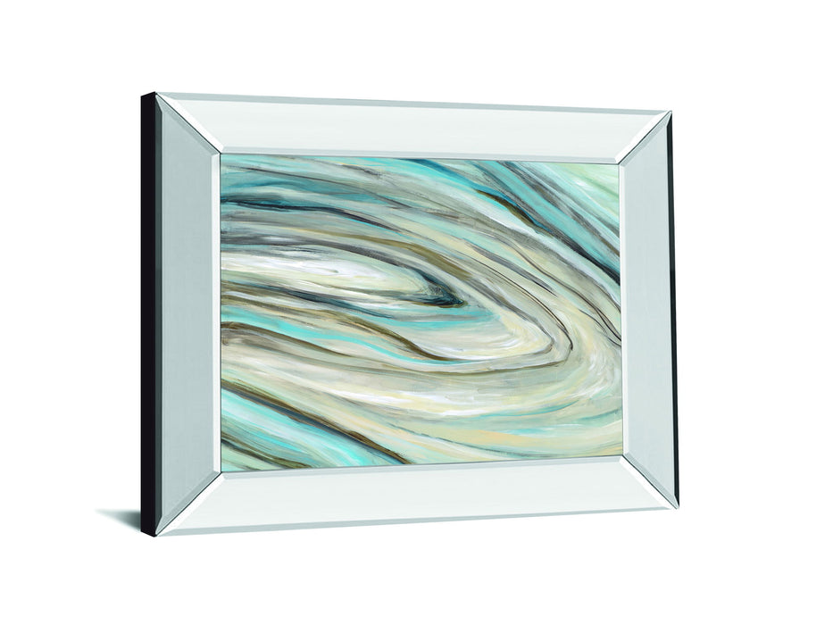 Blue Amethyst By Wani Pasion - Mirror Framed Print Wall Art - Blue
