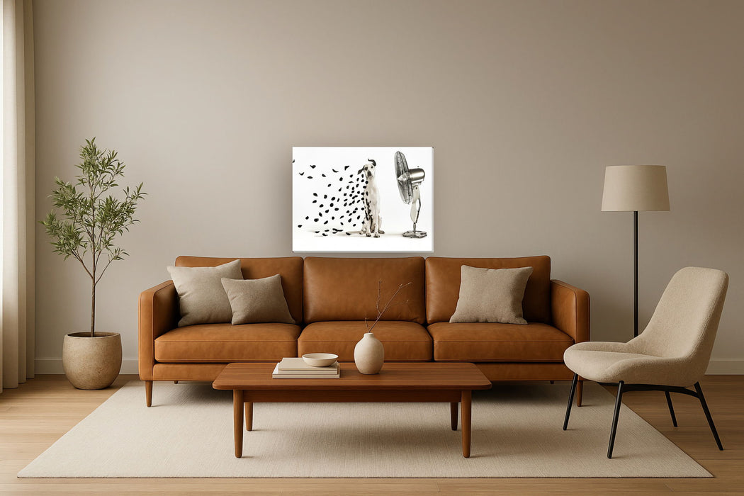 Hand Painted Textured Canvas - Pearl Silver / Black