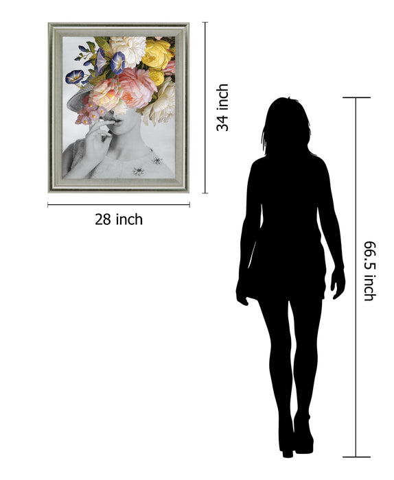 Bloom Veil - 28" x 34" Framed Wall Art