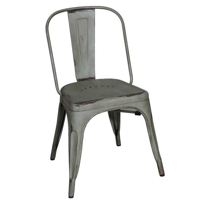 Vintage Series - Bow Back Side Chair - Green