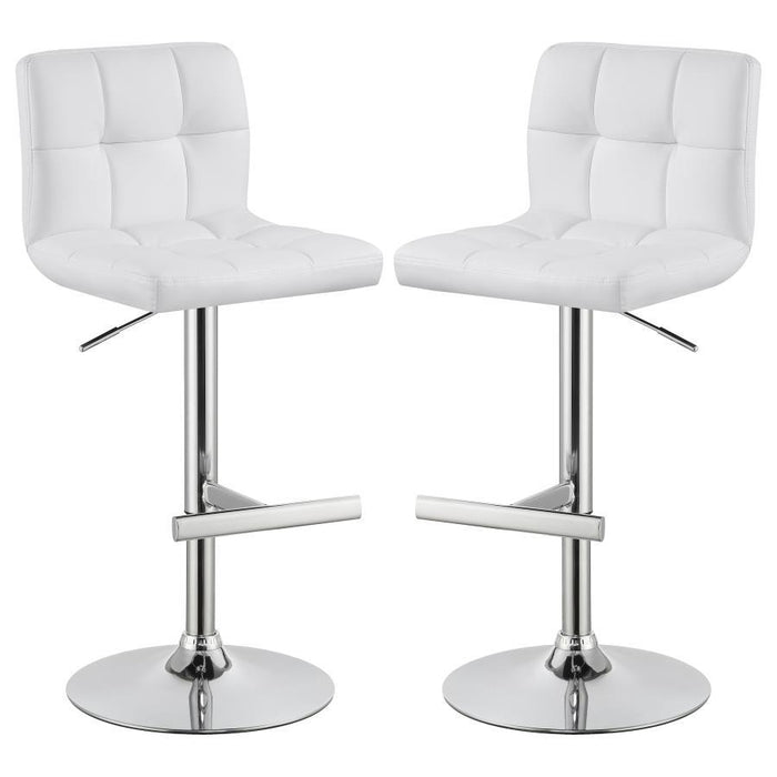 Lenny - Upholstered Adjustable Bar Stool (Set of 2)