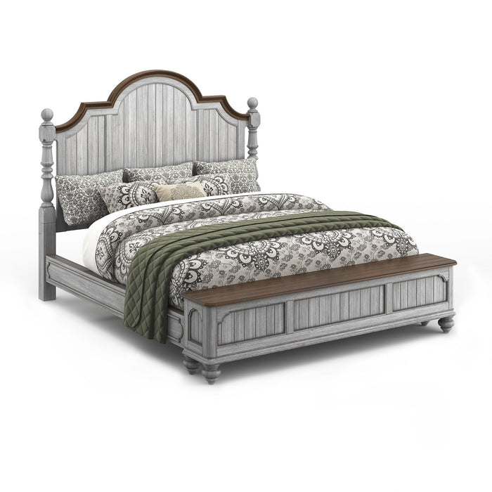 Plymouth - King Storage Footboard - Gray