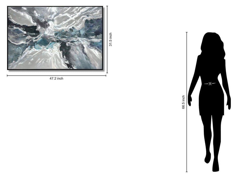 Glacial Rhapsody - 32" x 47" Framed Wall Art