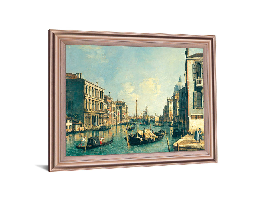 Canal Serenity Scene - 28" x 34" Framed Wall Art