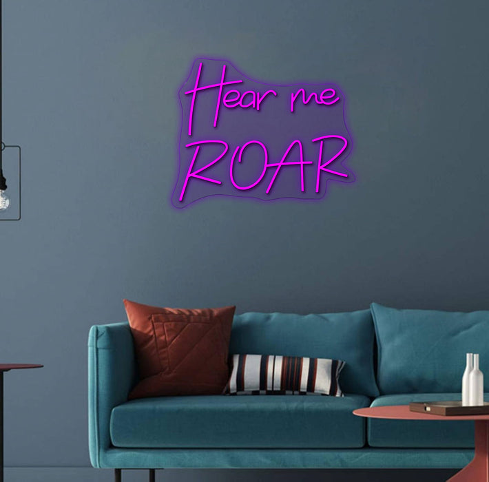 Neon Hear Me Roar - Purple