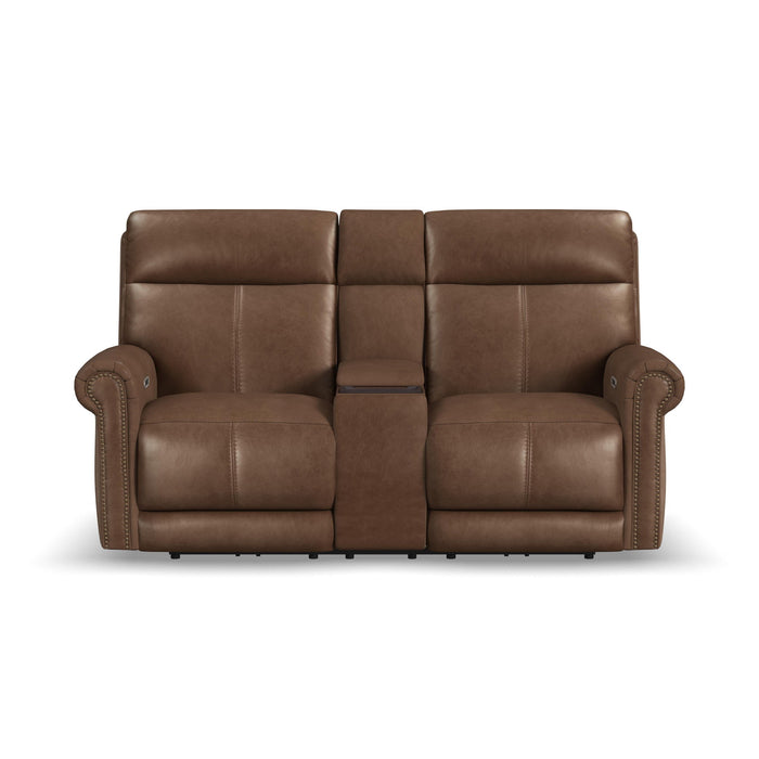 Alexander - Power Reclining Loveseat With Console, Power Headrest & Lumbar