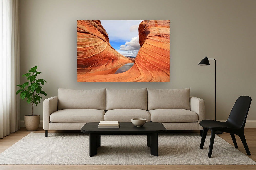 Tempered Glass With Foil - Parria Canyon - Orange