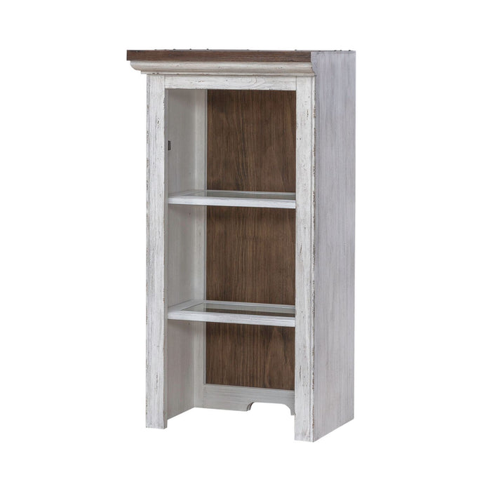 River Place - Left Pier Top - Riverstone White & Tobacco