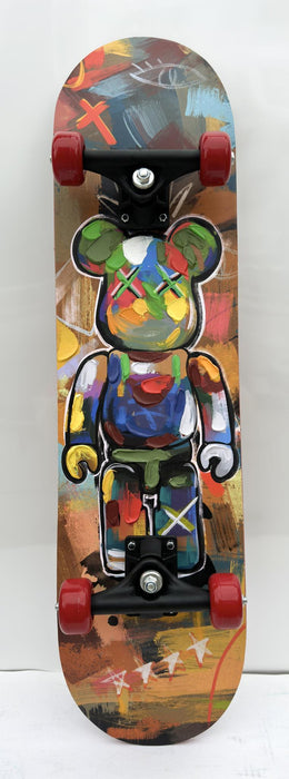 Skateboard - Graffiti Bear Red - Pink
