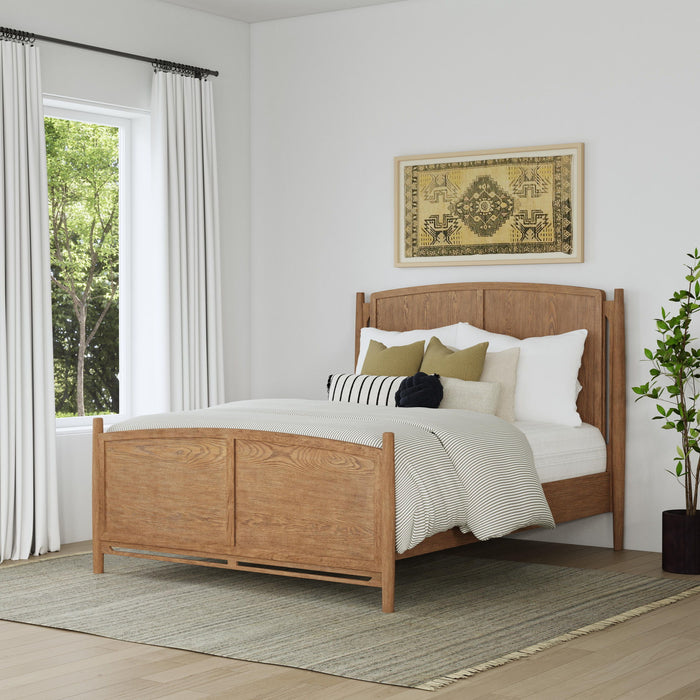 Verona - Queen Panel Footboard - Light Brown
