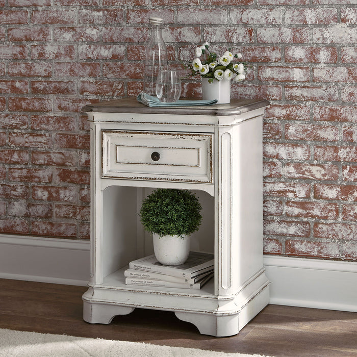 Magnolia Manor - 1 Drawer Nightstand - White