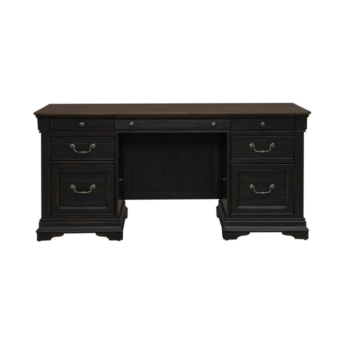 Meritage - Jr Executive Desk - Black
