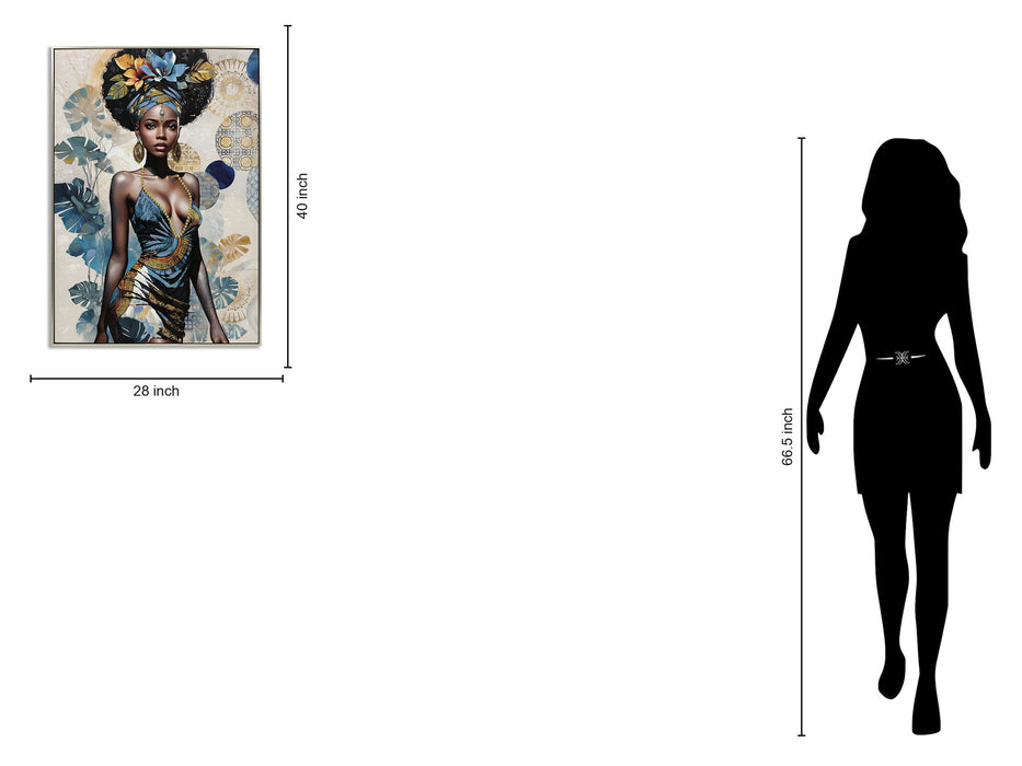 Regal Tropic Gaze - 40" x 28" Framed Wall Art