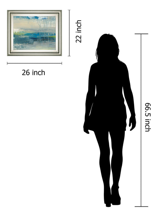 Tasha By Wani Pasion - Framed Print Wall Art - Blue