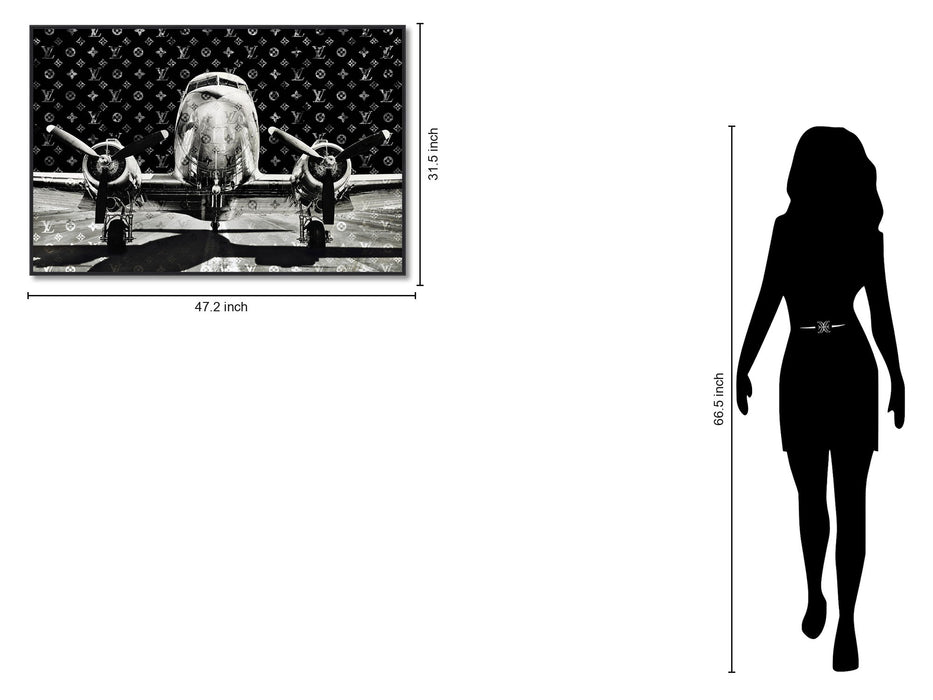 Runway Reflections - 32" x 47" Framed Wall Art