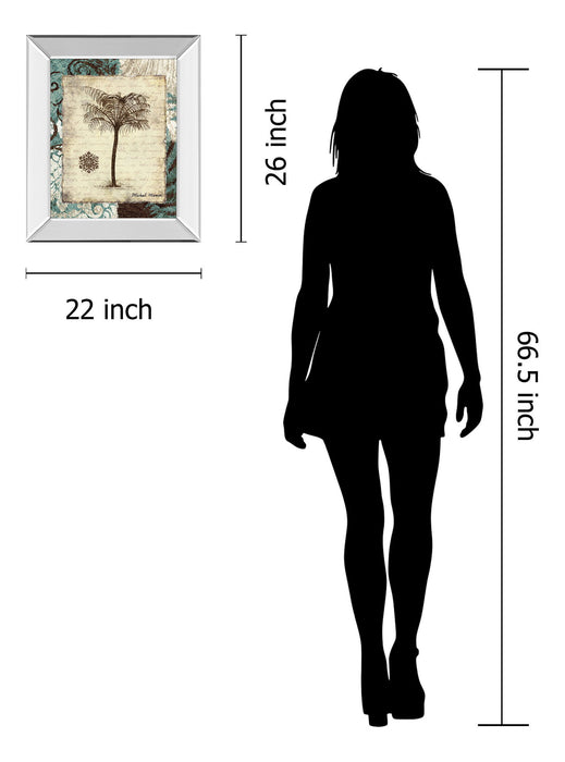 Secret Fern IV By Michael Marcon - Mirror Framed Print Wall Art - Dark Brown