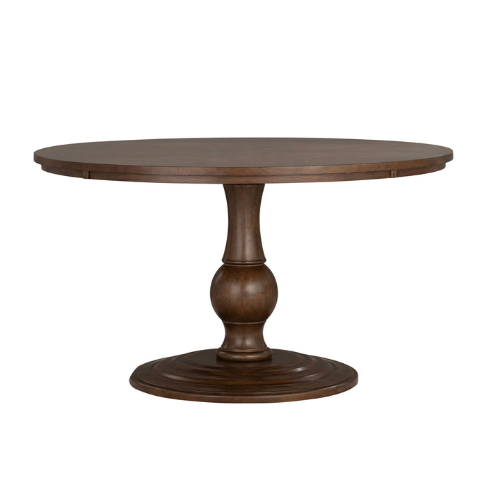 Bellevue - Round Dining Table - Whiskey Brown