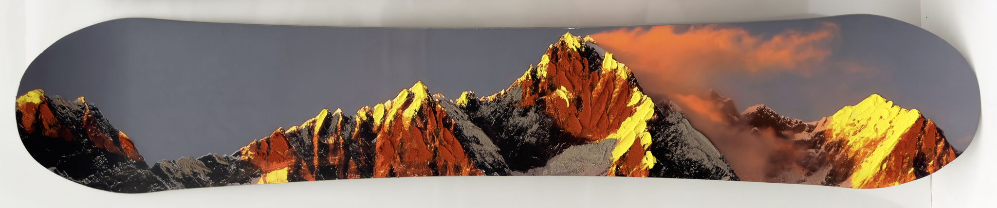 Snowboard - Mountains (Dusk/Dawn) - Orange