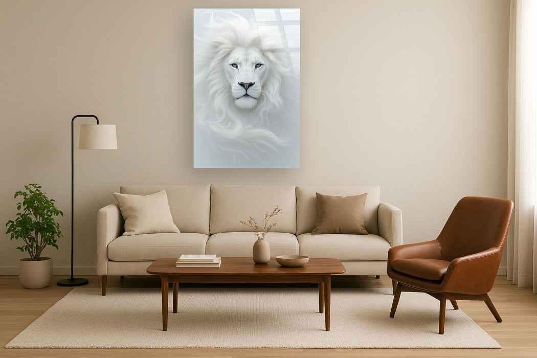 "Regal Majesty" Tempered Glass - White