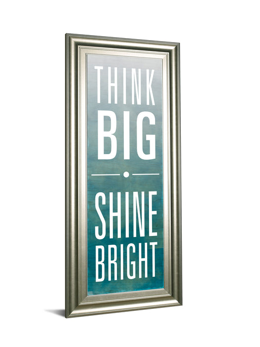 Shine By Sd Studios - Framed Print Wall Art - Blue