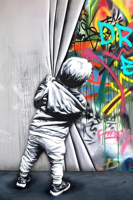 Vivid Reveal - 32" x 48" Framed Wall Art