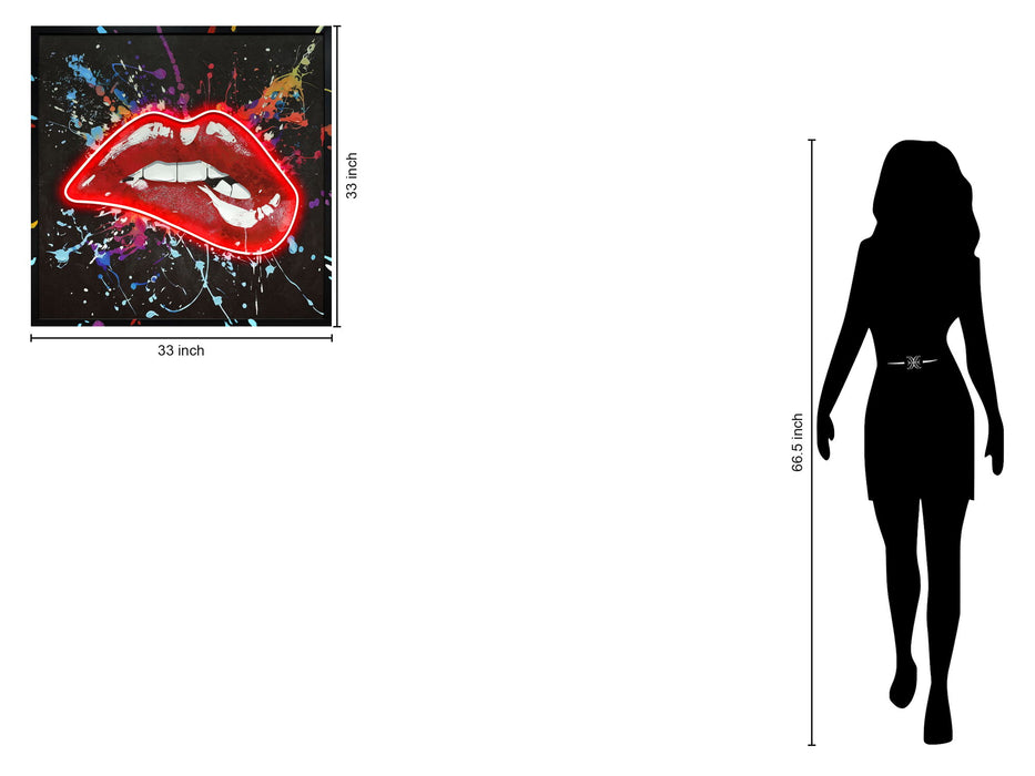 Vivid Desire - 33" x 33" Framed Wall Art