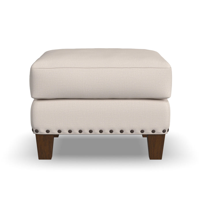 Gianna - Fabric Ottoman With Nailhead Trim