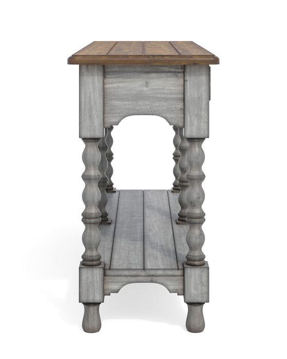 Plymouth - Sofa Table With Drawers - Gray