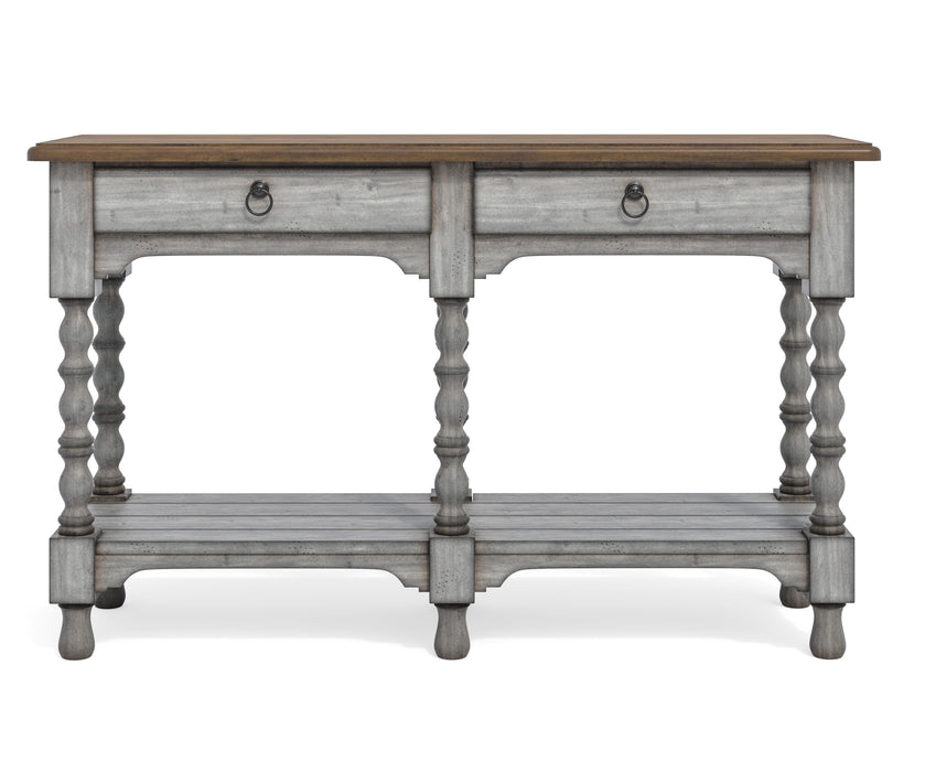 Plymouth - Sofa Table With Drawers - Gray