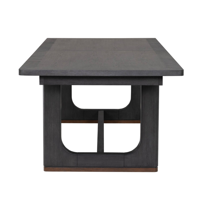 Waterfall - Rectangular Dining Table - Deep Ebony