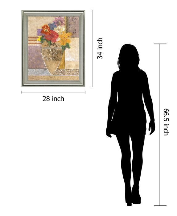 Radiant Bouquet - 28" x 34" Framed Wall Art