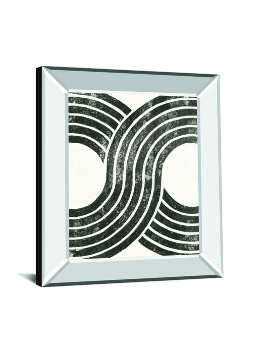 Over The Rainbow BW II By Moira Hershey - Mirror Framed Print Wall Art - Dark Gray