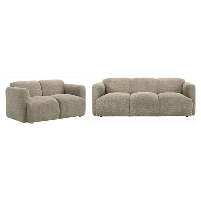 Dorset - Upholstered Round Track Arm Sofa Set