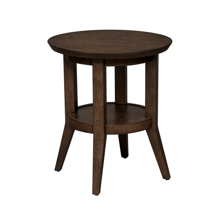 Ventura Blvd - 3 Piece Table Set (1 Cocktail Table 2 Round End Tables) - Dark Brown